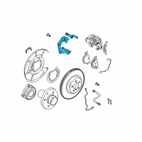 OEM 2009 BMW M6 Calliper Carrier Diagram - 34-21-2-283-172