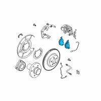 OEM 2009 BMW 535i Disc Brake Pad Repair Kit Diagram - 34-21-6-784-135