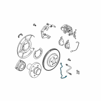 OEM BMW M6 Rear Abs Wheel Speed Sensor Diagram - 34-52-7-853-584