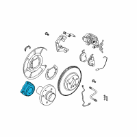 OEM 2007 BMW 550i Angular-Contact Ball Bearing Unit Diagram - 33-41-1-095-652