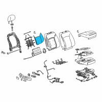 OEM 2017 Buick Regal Seat Back Heater Diagram - 22922125