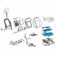 OEM 2016 Buick Regal Seat Cushion Pad Diagram - 22843799