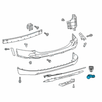 OEM 2018 Toyota RAV4 Reverse Sensor Diagram - 89341-0R050-C1