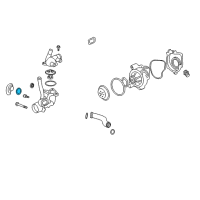 OEM Chevrolet Cobalt Seal, Radiator Outlet Pipe (O Ring) Diagram - 12789739