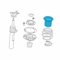 OEM 2020 BMW M235i xDrive Gran Coupe Upper Spring Pad Diagram - 31-31-6-860-787