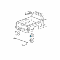 OEM 2006 Dodge Dakota Socket-Park, Turn, And Side Lamp Diagram - 4523108