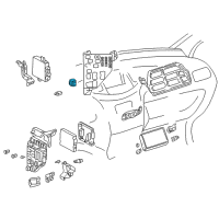 OEM 2003 Toyota Prius Turn Signal Flasher Diagram - 81980-47010