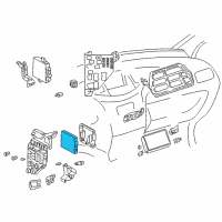 OEM 2002 Toyota Prius Computer Diagram - 89221-49025