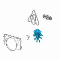 OEM 1992 Ford Bronco Fan Blade Diagram - F2UZ-8600-A