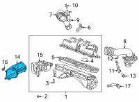 OEM 2020 Cadillac CT5 Inlet Duct Diagram - 84107707