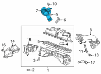 OEM Cadillac CT4 Outlet Duct Diagram - 84938253