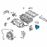 OEM Hyundai Sonata Blower Unit Assembly-Battery Cooling Diagram - 37580-E6610