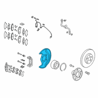 OEM 2020 Honda Passport Splash Guard, Front Diagram - 45255-TGS-A00