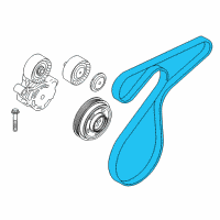 OEM 2019 BMW X2 Ribbed V-Belt Diagram - 11-28-8-573-253