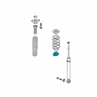 OEM Honda Insight Rubber, Spring LWR MT Diagram - 52748-TBA-A01