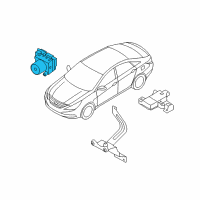 OEM 2015 Hyundai Sonata Abs Assembly Diagram - 58920-4R650