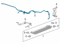 OEM 2022 Cadillac CT5 Hose & Tube Assembly Diagram - 84887316