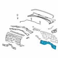 OEM 2017 Cadillac CTS Insulator Diagram - 84132298