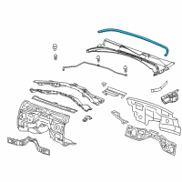 OEM 2019 Cadillac CTS Rear Weatherstrip Diagram - 20991622