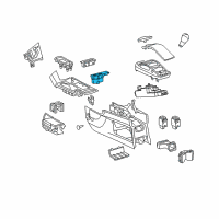 OEM Lexus RX350 Switch, Seat Heater Diagram - 84751-0E130