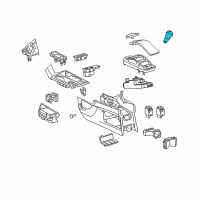 OEM 2015 Lexus RX450h Knob Sub-Assembly, Shift Diagram - 33504-30352-24