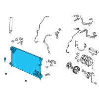 OEM Honda Accord Condenser Diagram - 80110-SDC-A02