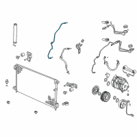 OEM 2003 Honda Accord Pipe, Receiver Diagram - 80341-SDC-A01