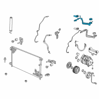 OEM 2003 Honda Accord Pipe Assembly, Air Conditioner Diagram - 80320-SDC-A01