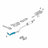 OEM 2003 Acura RSX Catalytic Converter Diagram - 18160-PND-A00