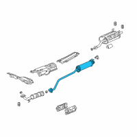 OEM 2003 Acura RSX Pipe B, Exhaust Diagram - 18220-S6M-A01