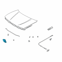 OEM 2004 Chevrolet Tracker Latch, Hood Primary Diagram - 30028272