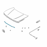 OEM 2003 Chevrolet Tracker Support Rod Diagram - 30021207