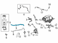 OEM 2016 Toyota Mirai Outlet Hose Diagram - 16BB7-77030