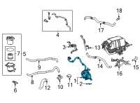 OEM 2017 Toyota Mirai Water Pump Diagram - 16A10-77031