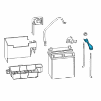 OEM 2019 Honda Fit Plate, Battery Setting (B19) Diagram - 31512-T5C-000