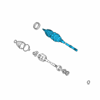 OEM 1994 Toyota Camry Shaft Assembly Front Drive Outboard Joint Right Diagram - 43470-09160