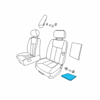 OEM 2006 Dodge Dakota Pad-Heater Diagram - 68428072AA