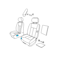 OEM Dodge Dakota Seat Cushion Foam Diagram - 5143785AA