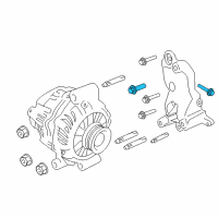 OEM 2012 Chevrolet Caprice Mount Bracket Bolt Diagram - 11588901