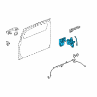 OEM 2010 Hummer H3T Lock Diagram - 15855983