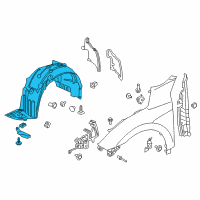 OEM Honda Fender Right, Front Inner Diagram - 74101-TBA-A00