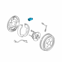 OEM 2003 Saturn Vue Cylinder Kit, Rear Brake Diagram - 22677636