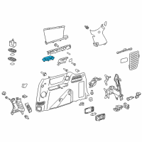 OEM Toyota Sienna Cup Holder Diagram - 64745-08010-B0