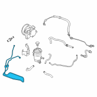 OEM 2014 Honda Crosstour Cooler, Power Steering Oil Diagram - 53765-TA0-A00