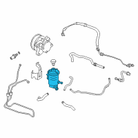 OEM 2011 Honda Accord Tank, Power Steering Oil Diagram - 53701-TA0-A01