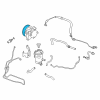 OEM 2014 Honda Crosstour Shaft Comp, Power Steering Pump Diagram - 56483-R40-A02