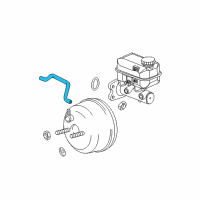 OEM 2006 Dodge Durango Hose-Brake Booster Vacuum Diagram - 52010498AB