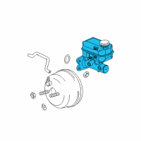 OEM 2004 Dodge Durango Brake Mastr Cylinder Diagram - 5102283AB