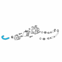 OEM 2017 Cadillac ATS Coolant Line Diagram - 12650450