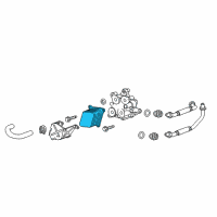 OEM Cadillac CTS Oil Cooler Diagram - 12657147